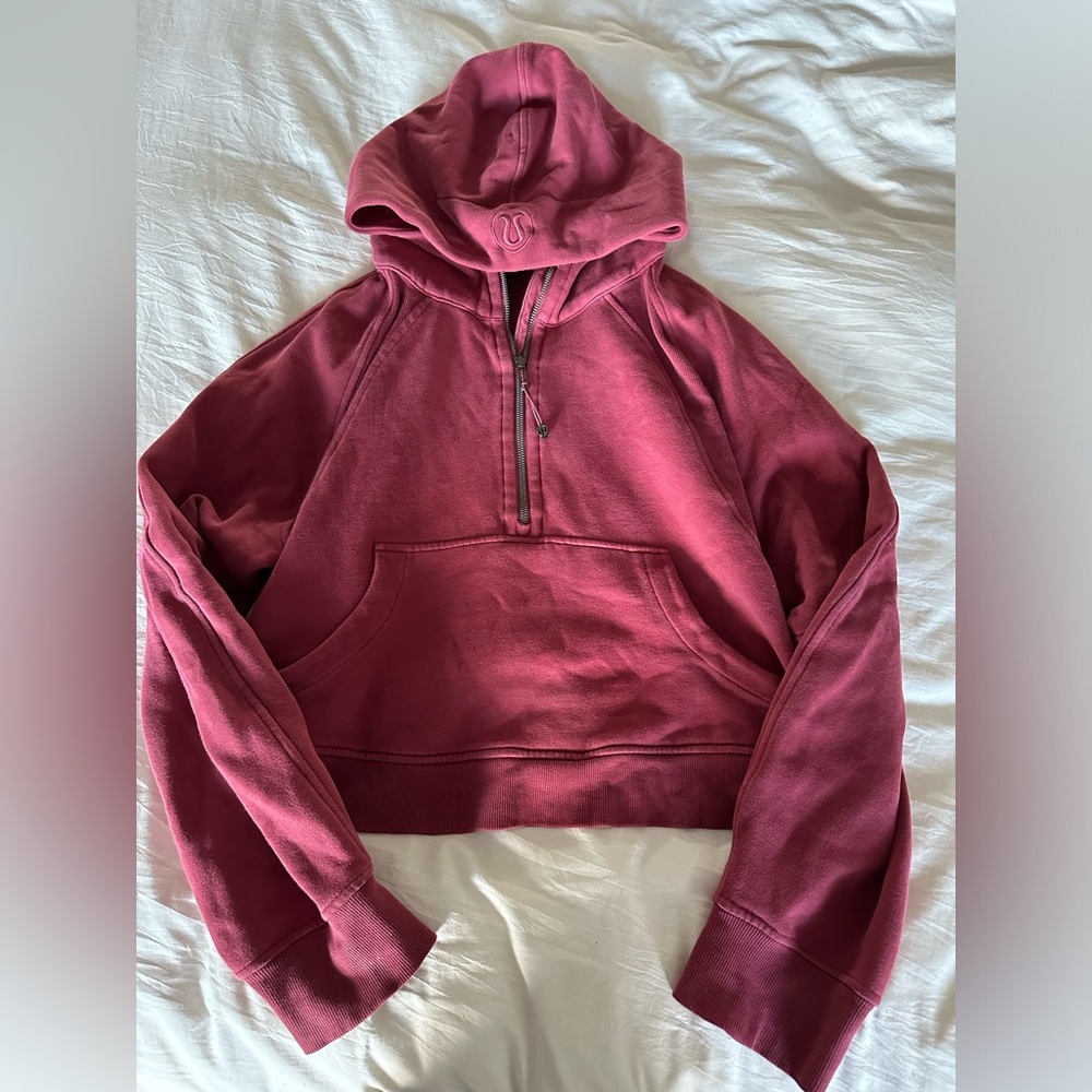 lululemon athletica Rose Pink Half-Zip Hoodie